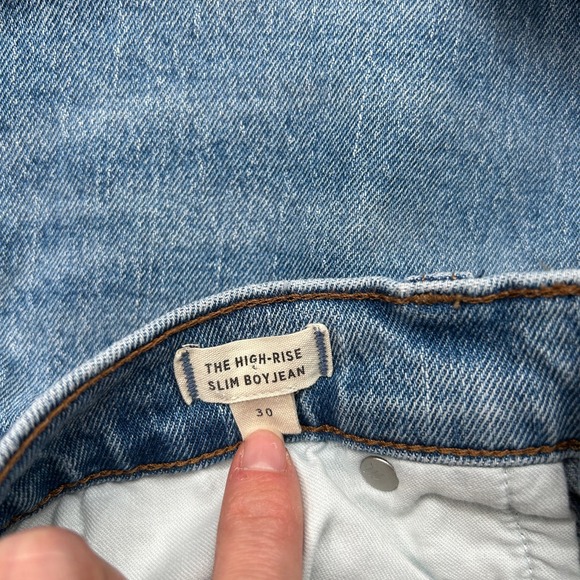 Madewell | The High Rise Slim Boy Jean Size 30 - Picture 7 of 7